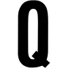 Qualitätssicherung METAFRANC Klebebuchstabe, Buchstabe Q, Schwarz 5