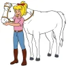 Neu Stil Bibi&Tina Wandtattoo »Bibi + Tina«, BxH: 60 X 60 Cm 7