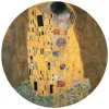 münchen online shop K&L Wall Art Vliestapete »Runde Vliestapete«, Klimt Kunst Der Kuss Gemälde Gold, Mehrfarbig, Matt 7
