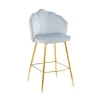 SalesFever Barhocker, Höhe: 100 Cm, Hellgrau/goldfarben, 2 Stk 7